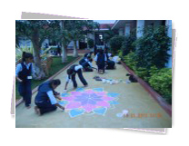 KMC Public School - Rangoli