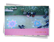 KMC Public School - Rangoli